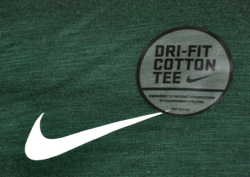 Nike Michigan State Hoodie Tee Men's Size S Spartans MSU Long Sleeve Green gallery