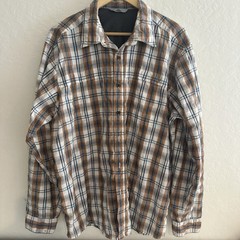 Wrangler Plaid Roll-Tab Button Up XL Shirt Western Cowboy Long Sleeve Rodeo