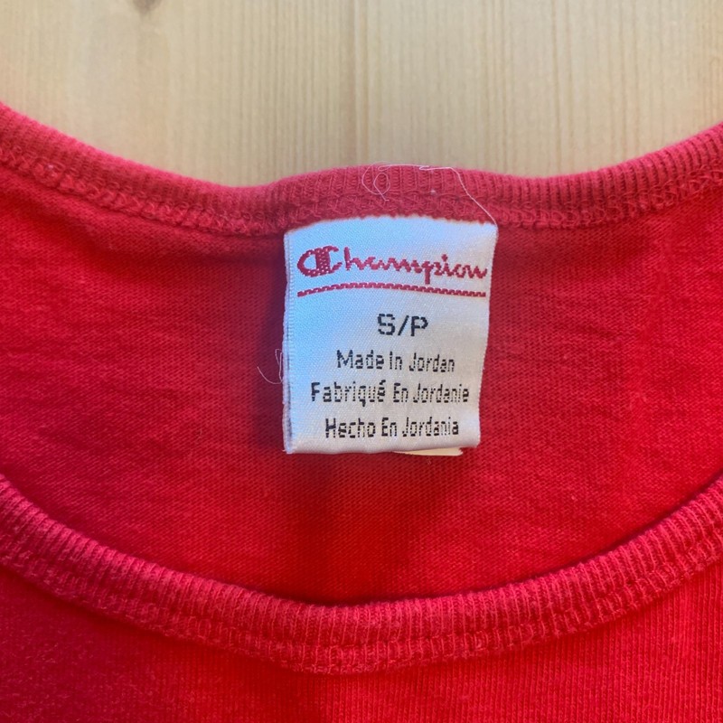 Vintage Champion Athletic Sleeveless Shirt Tank Top 90s Y2K Red Size S Small gallery