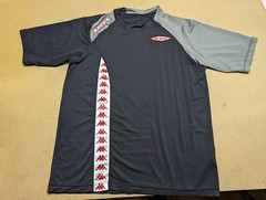 Kappa Brann Training Football Jersey 2007 Size L Black Gray Trikot