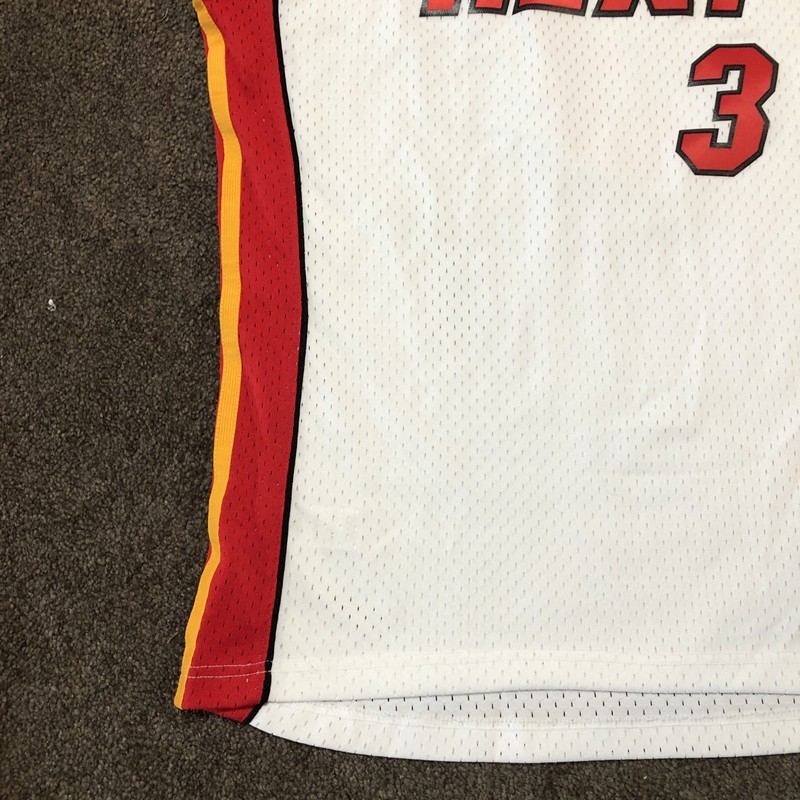 Mens Mitchell & Ness NBA WHITE JERSEY Large HEAT 2005-06 DWYANE WADE Hardwood Cl gallery
