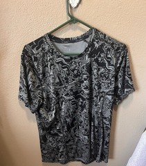 Nike Men’s Size Medium Quick Dry Dri Fit Short Sleeve Black And Grey
