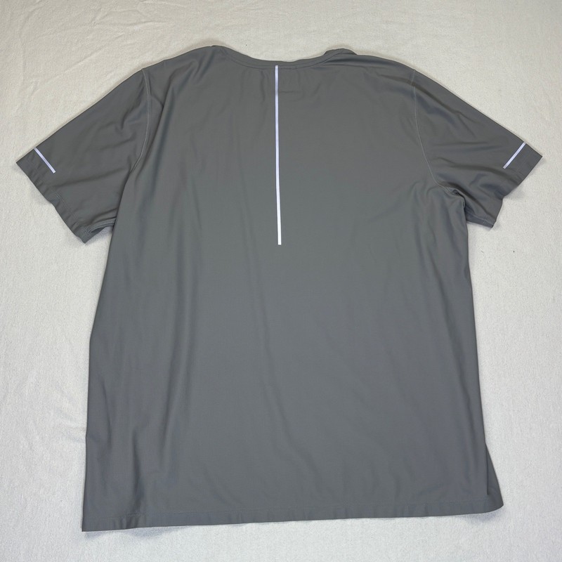 VRST Mens XXL Run Tee Silver Shadow Grey Reflective Performance Shirt MAX100362 gallery