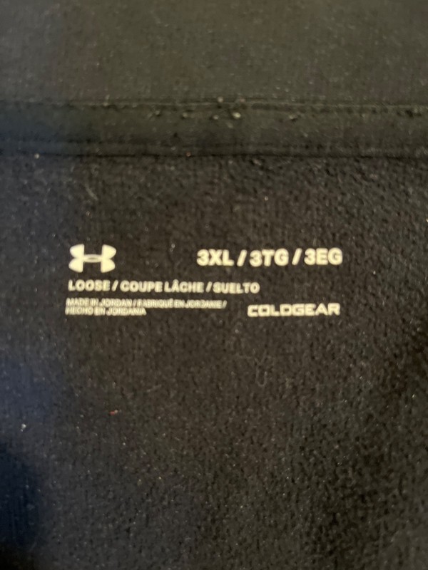 Under Armour 1/4 zip pullover coldgear dark blue polyester gallery