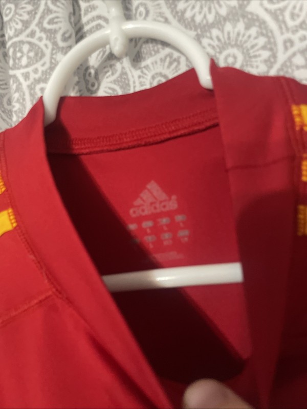 Adidas Climacool Sleeveless Shirt Size Men’s Small Red Yellow D1 gallery
