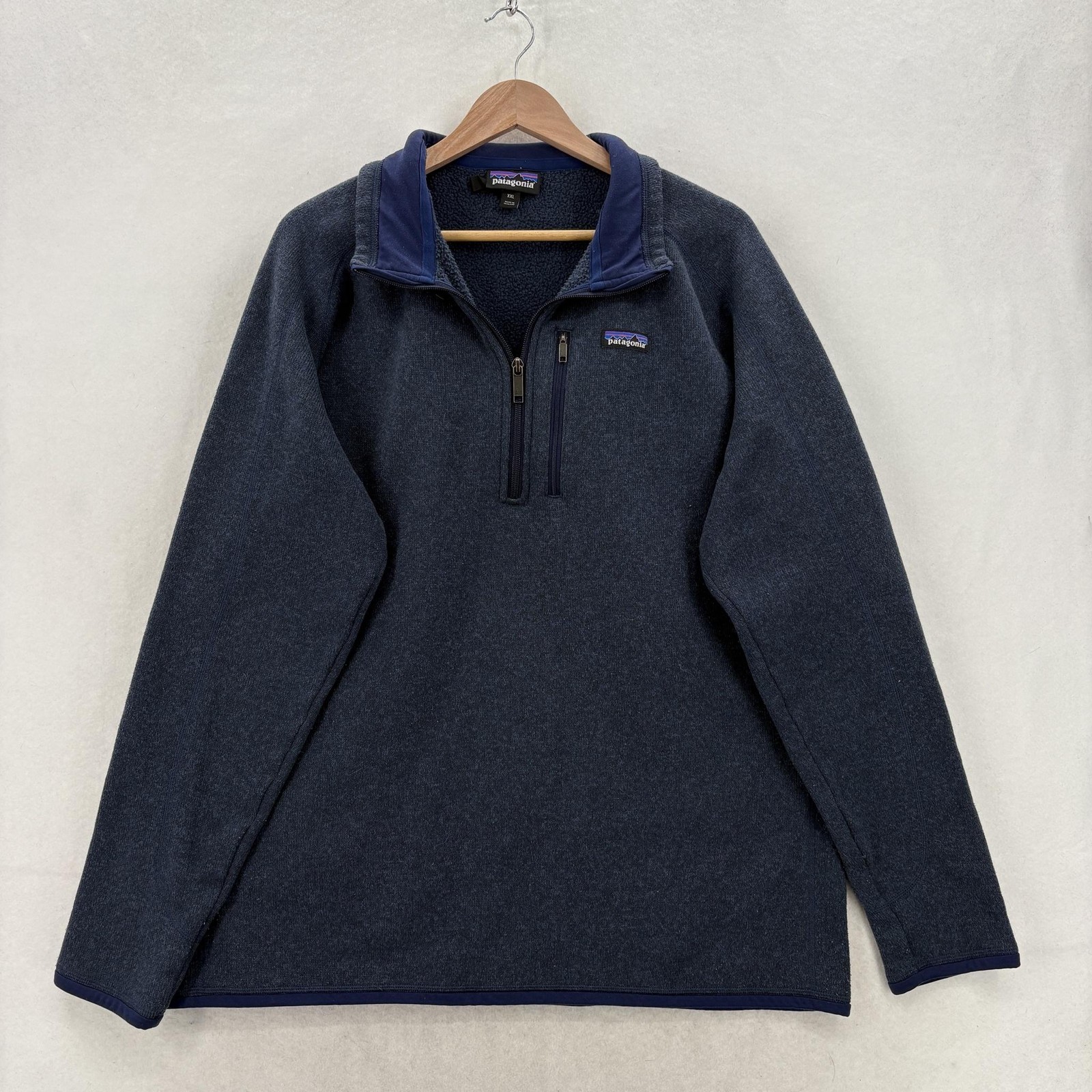 Patagonia Better Sweater 1/4 Zip Fleece Pullover Mens 2XL Blue Hiking Outdoor gallery