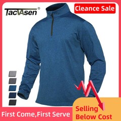 Men’s Sport Shirts 1/4 Zip Long Sleeve Fleece Lined Gym Running Workout Pullover