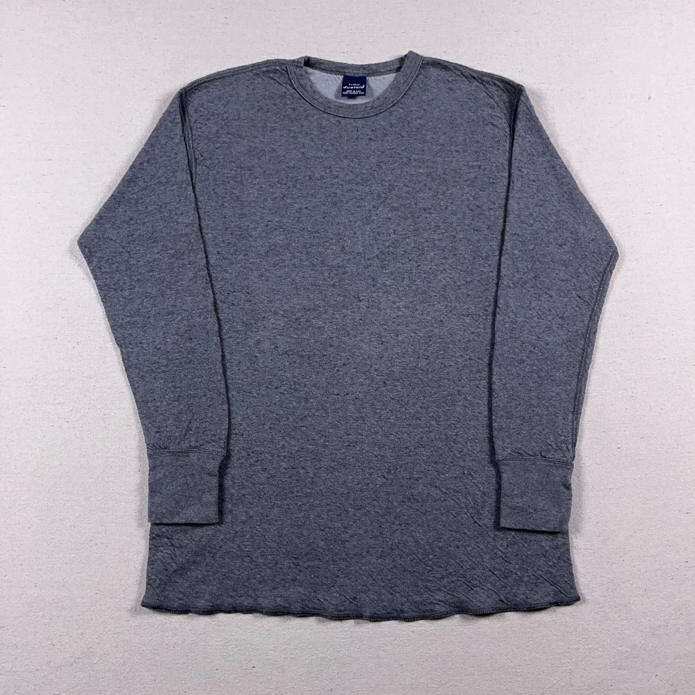 VTG Duofold Shirt Mens XL Base Layer Thermal Gray Two Layer Wool Blend USA