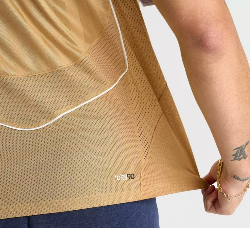 Nike Total 90 Men's Dri-FIT 2XL Short-Sleeve Soccer Top Gold Jersey IM6307-714 gallery