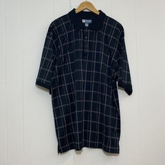 Jos A Bank Leadbetter Golf Polo Shirt Mens XL Black Check Cotton Logo