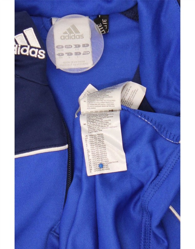 Adidas Mens Climalite Pullover Tracksuit Top UK 38/40 Medium Blue JH10 gallery