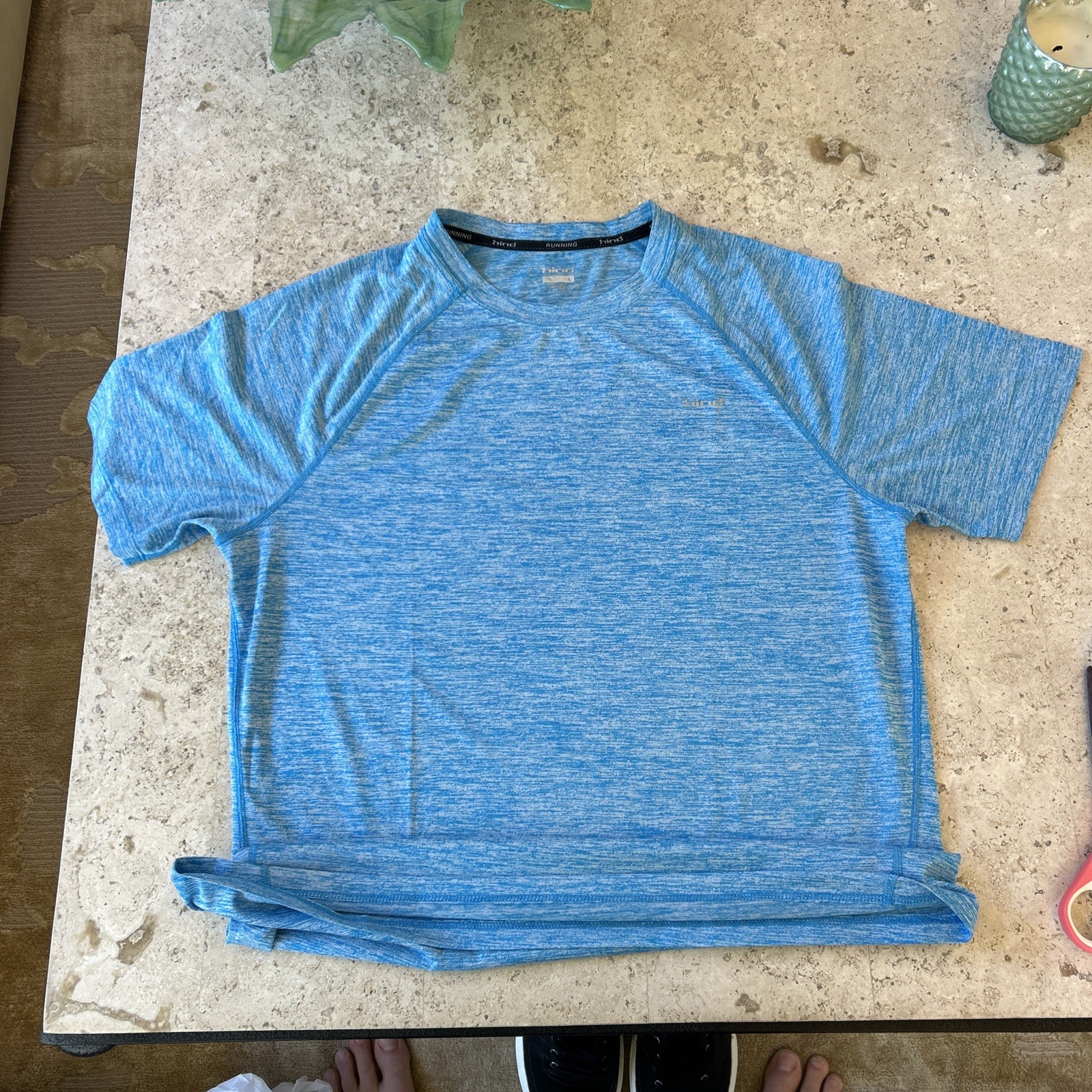 Hind Short Sleeve Lightweight Blue Activewear Running T-Shirt Size L NEW gallery