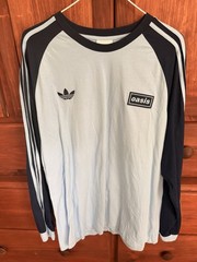 adidas x Oasis Tour Live 2025 Blue Long Sleeve Shirt NWOT Size XL