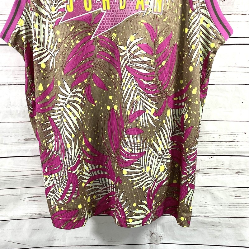 Nike Air Jordan Jersey Men’s XL Purple/Green South Beach Floral CJ4314-225 gallery