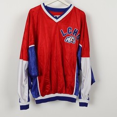 Vintage 80s Sports Belle Warm Up Basketball Jersey Size XL Dawgs Las Cruces Dogs