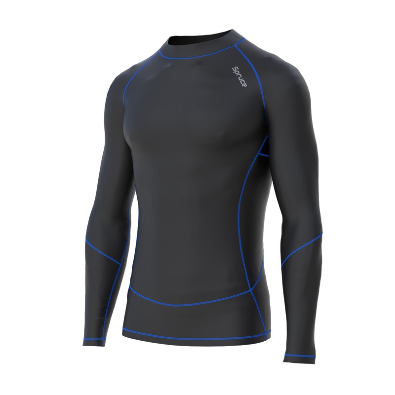 Mens Compression Shirt Full Sleeves with Under arm Mesh Panels BaseLayer Gym Top gallery