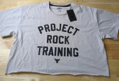 Under Armour Project Rock Training Cutoff Shirt Gray Men’s Size 2XL NWT