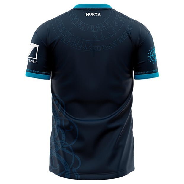 WE ARE NATIONS Mens Blue North Pro Jersey Short Sleeve Top Size Small NEW gallery