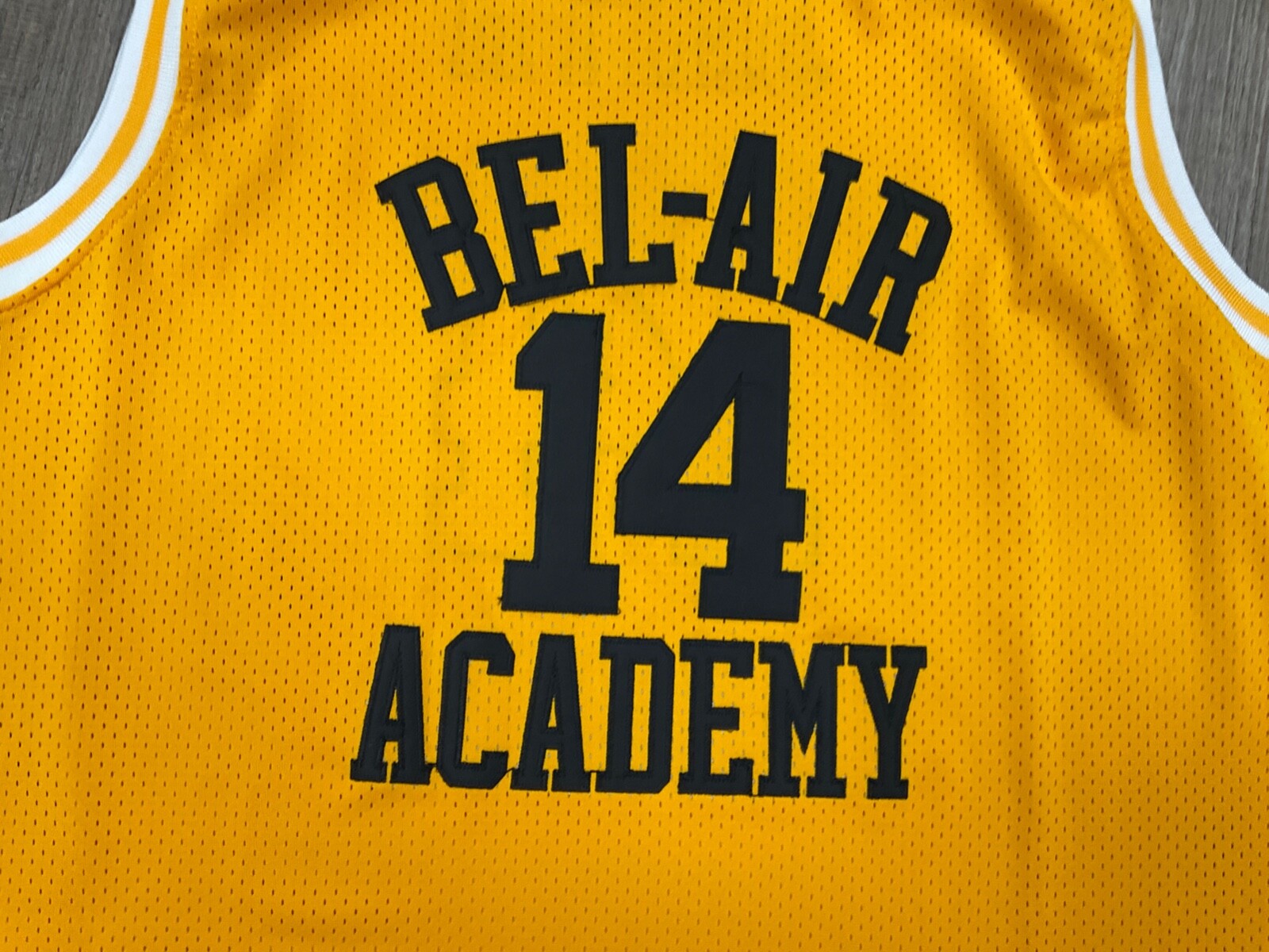 #14 BEL-AIR ACADEMY WILL SMITH HOME YELLOW OGJERSEY SIZE 3XL NEW gallery