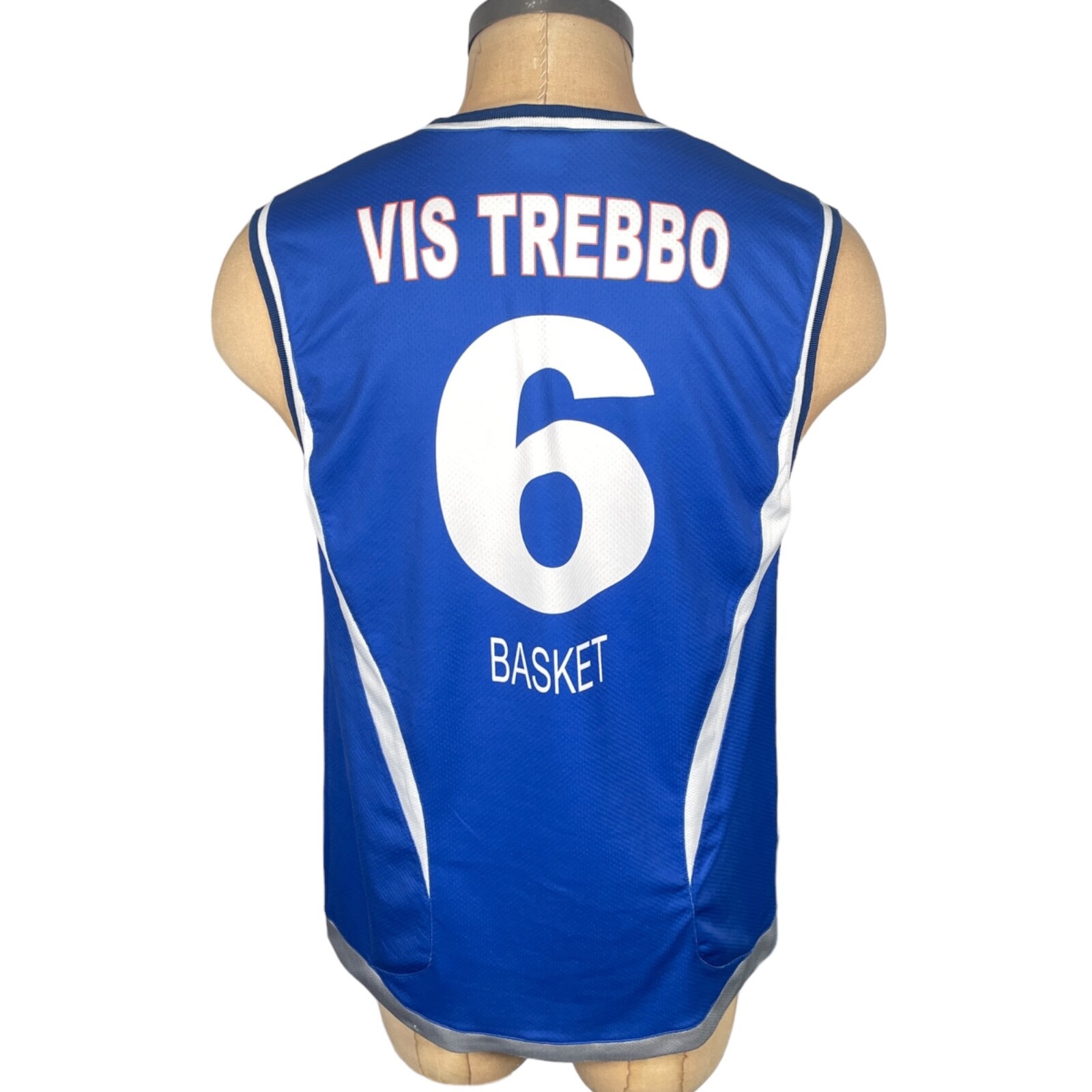 VIS TREBBO Trieste Italian Basketball Series Macron Vintage Tank Top Size M #6 #8 gallery
