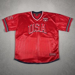 FUBU Athletics Jersey Mens 3X Red Vintage 1992 League USA Limited Preppy Logo