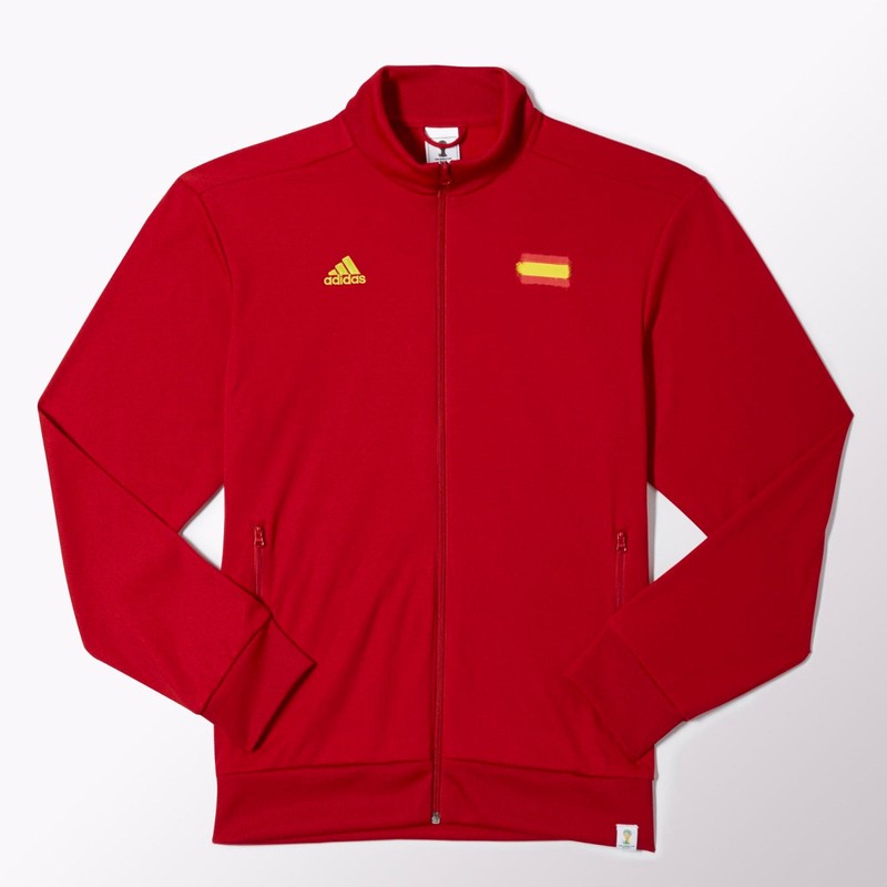 Adidas SPAIN TRACK jersey Top World Cup Graphic sweat shirt Jacket Mens sz L nwt gallery