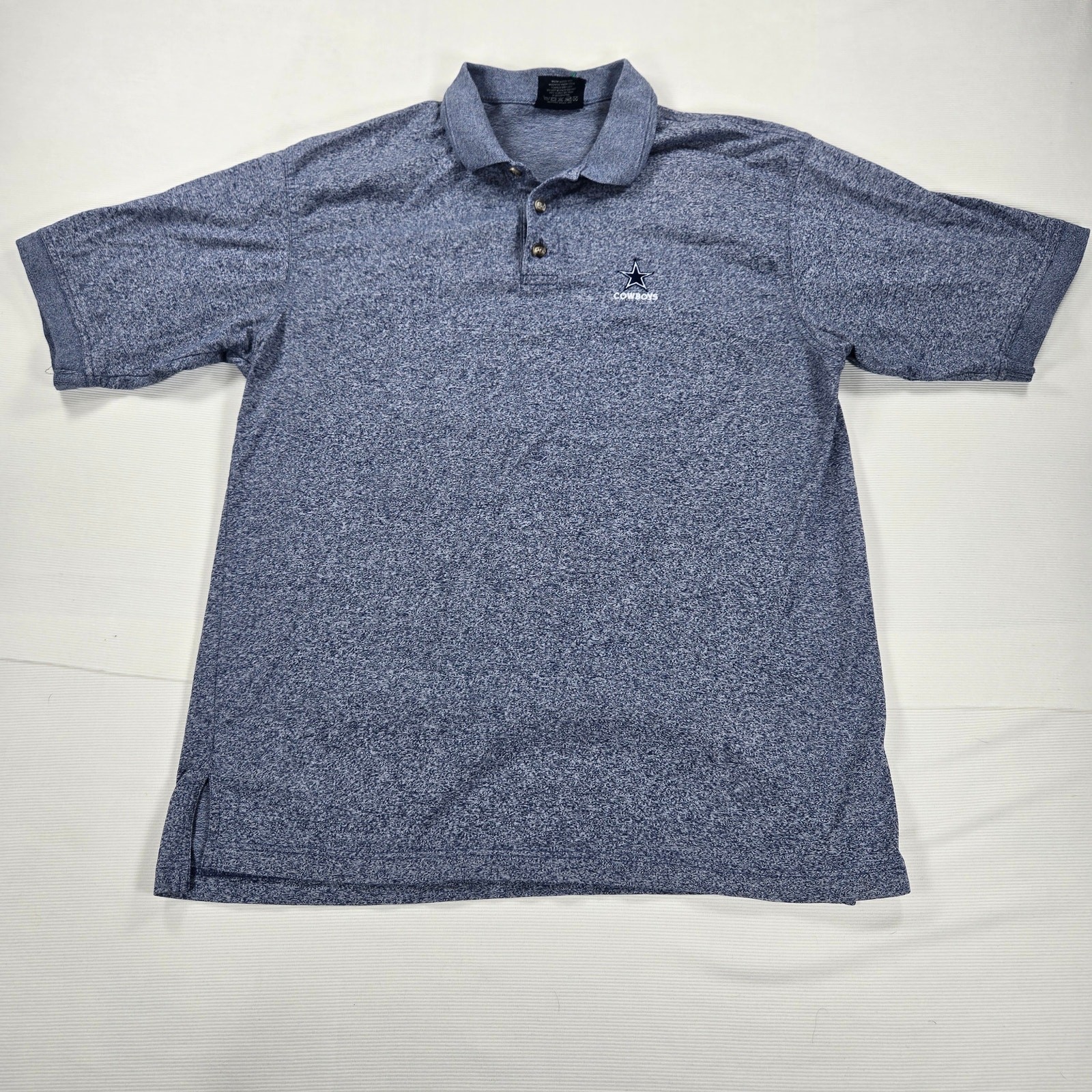 Vintage Lee Sport Dallas Cowboys Blue Short Sleeve Polo Shirt Men's Size XL gallery