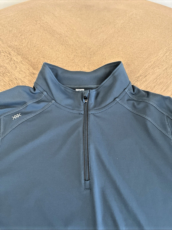 RHONE Rise 1/4 Zip Pullover Mens Large Performance Athletic Jacket Dark Teal gallery