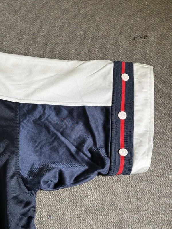Vintage 90s Fila Button Up Warm Up Basketball Shirt Jersey Men’s Size Small gallery