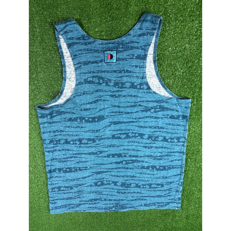 Vintage 80s 90s Nike Aqua Gear Blue XS Medium Athletic Tank Top Shirt USA gallery
