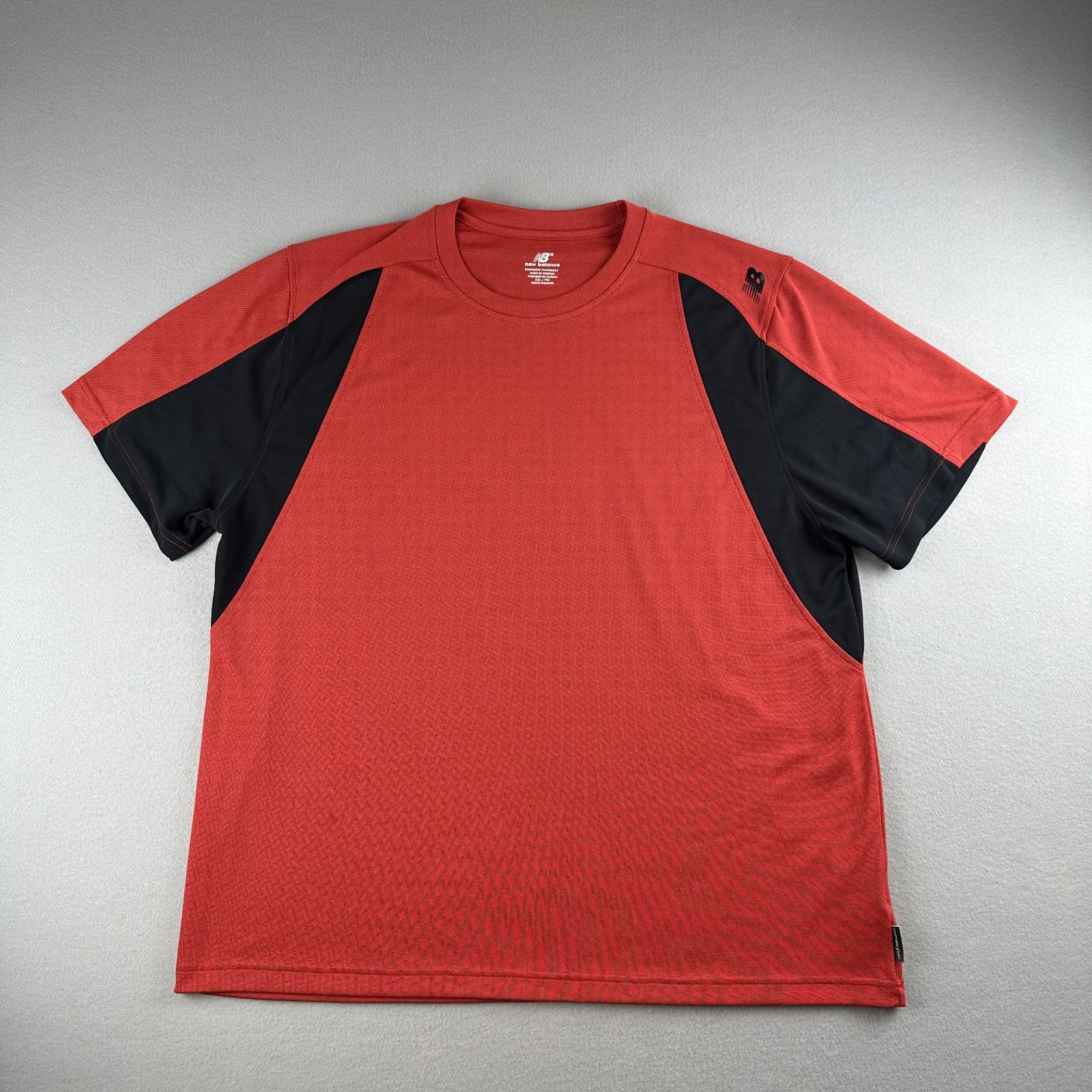 New Balance Men's Red Black Running Shirt Lightning Dry Size XXL RN#96937 gallery
