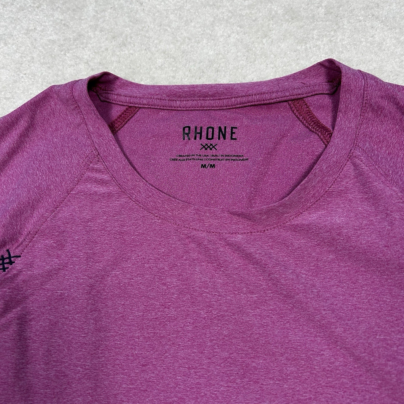 Rhone Reign Performance TShirt Mens Medium Short Sleeve Workout Training Tech gallery