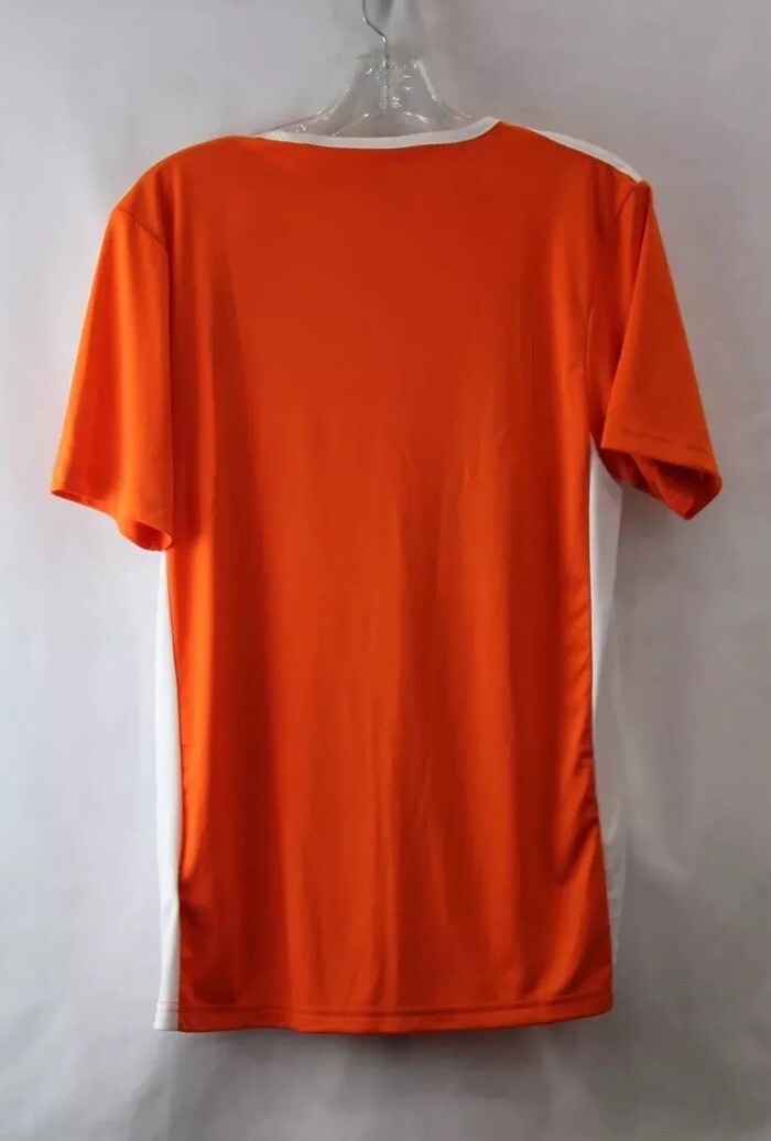 NEW NWT Mens Adidas Performance Orange/White Active Futbol Soccer Jersey Size Sm gallery