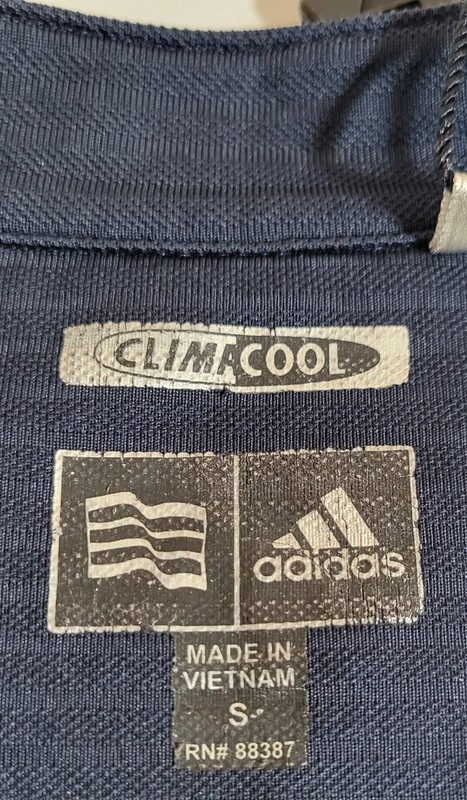 Adidas Mens ClimaCool Short Sleeve Shirt Size S Polo 1/4 Zip Blue Athletic 1518 gallery