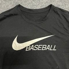 Nike T-Shirt Mens Size L Black Dri-Fit Baseball Graphic Short Sleeve Athletic