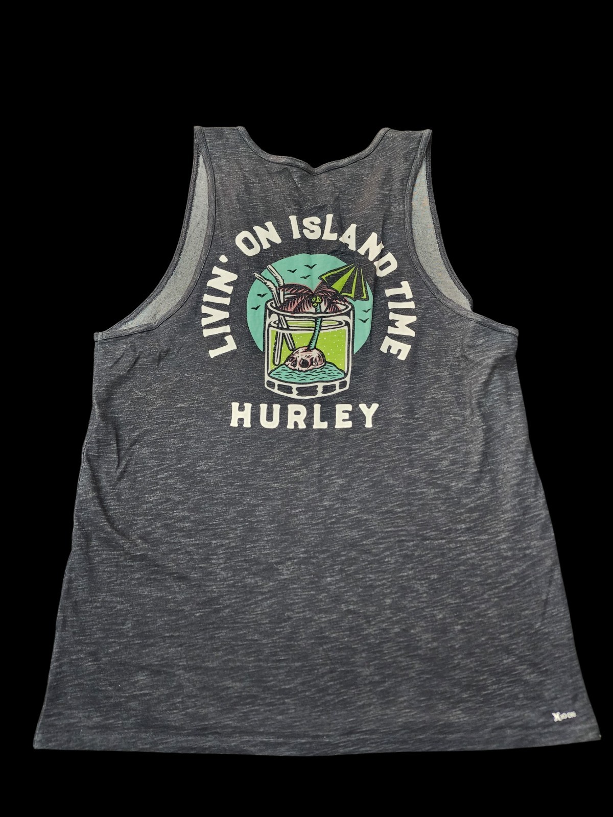 Hurley Men's Gray Pullover Sleeveless Tank Top 20-DRI Livin' On Island Time M gallery