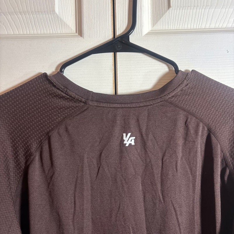 YoungLA Brown Long Sleeve Performance Gym Shirt Model 823 XL Raglan Sleeve gallery