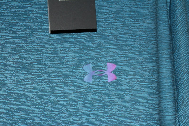 NWT Under Armour RUSH Vanish Vent Printed Men's Large Ether Blue T-shirt 1383669 gallery