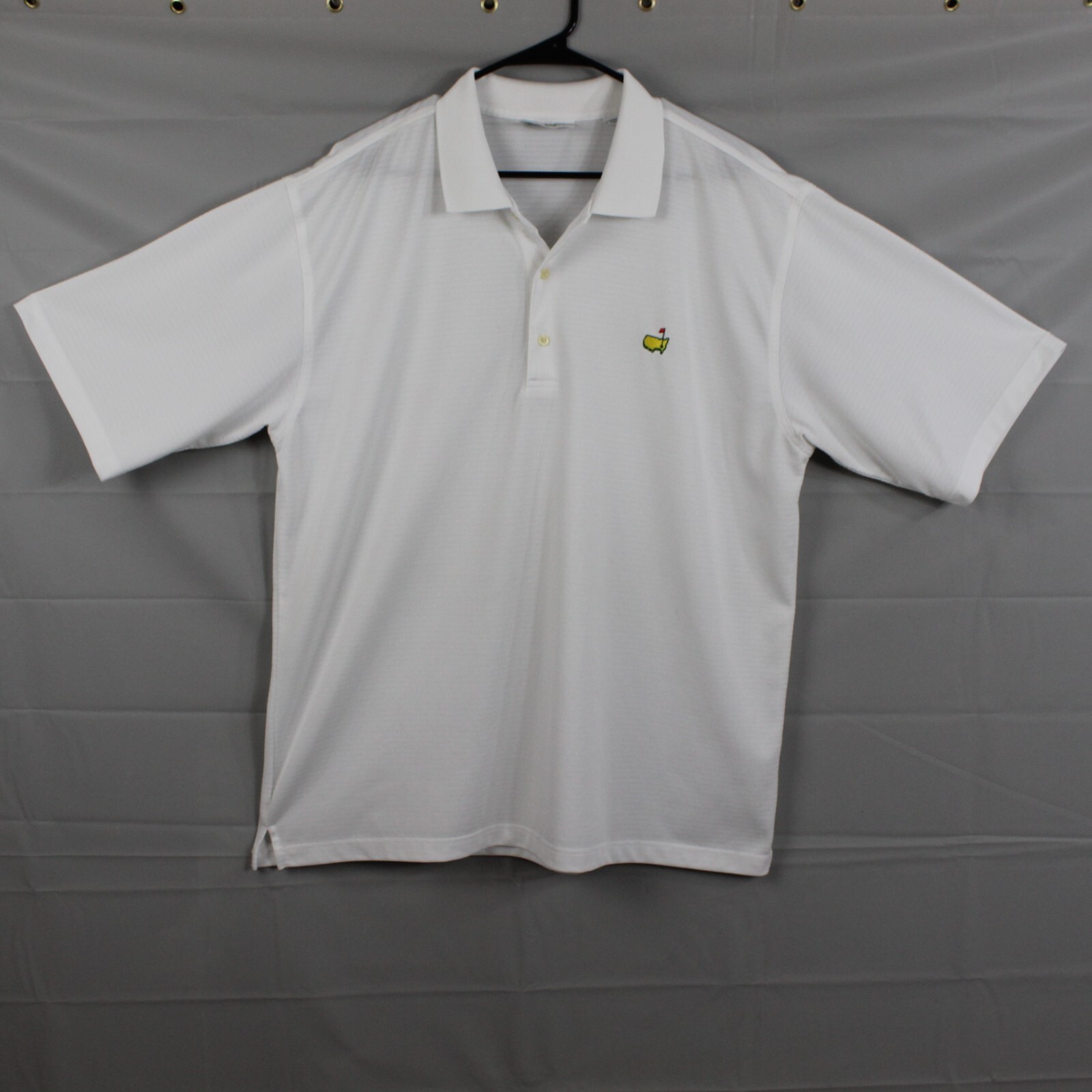 Vintage Masters Shirt Men XL Performance Polo White Golf Preppy Old Money Casual gallery