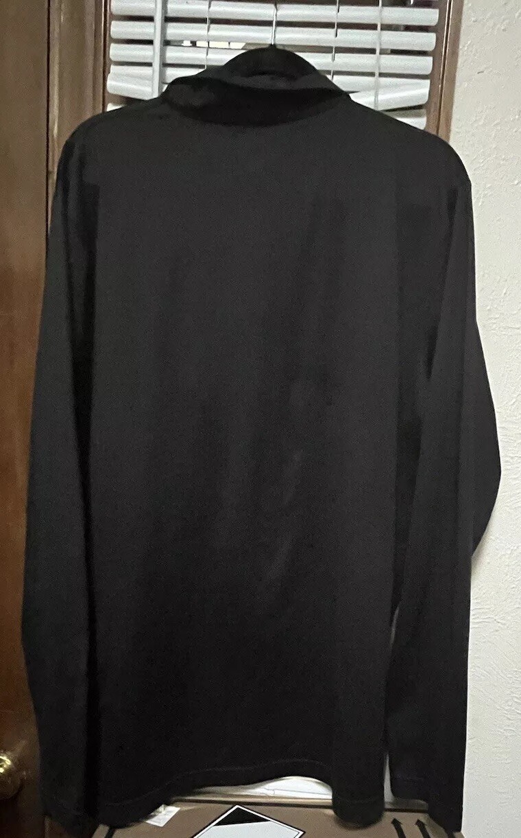 Paradox Black 1/4 Zipper Polyester Spandex Blend Top Sz XL gallery