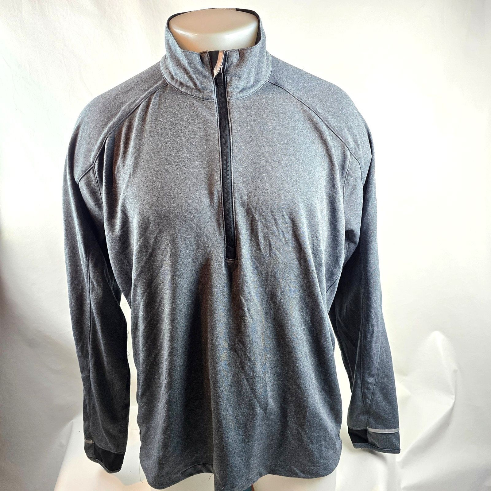 Zero Restriction Pullover Mens Large Gray Quarter Zip Golf Light Performance gallery