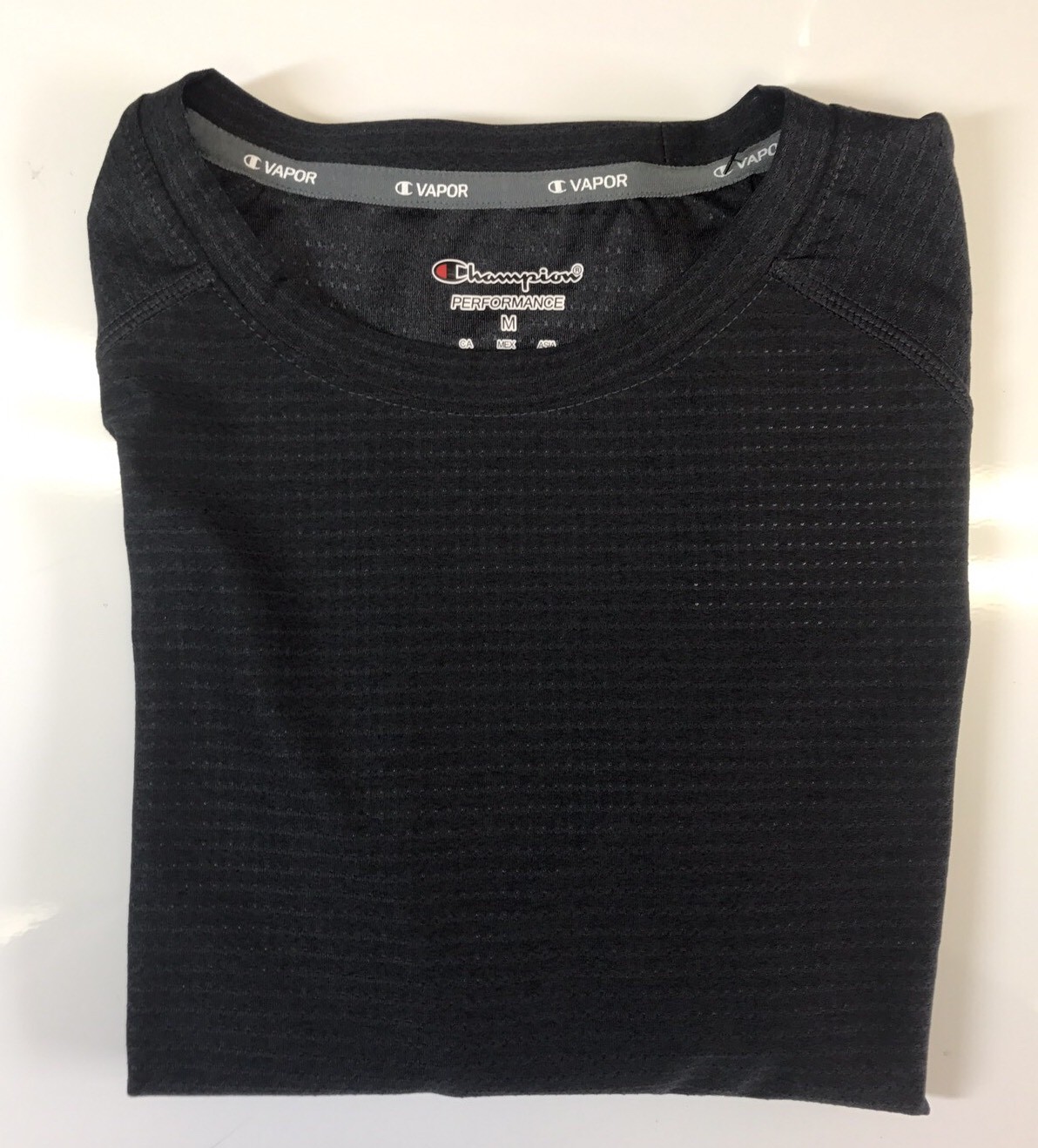 Champion Men’s Vapor Performance Active Tee - Black Heather - Size: Medium K-7 gallery
