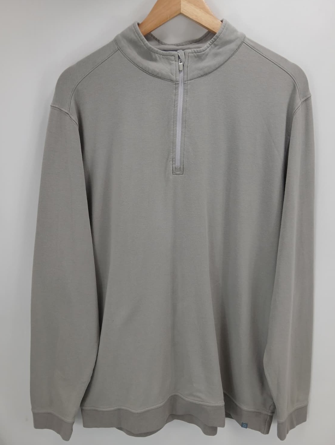 Tasc Performance Pullover Quarter Zip Bamboo Blend Gray Mens Size XL gallery