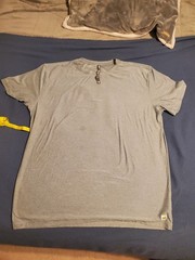 Vuori Mens Xxl Short Sleeve Gray Activewear T Shirt Poss Stain See Pics