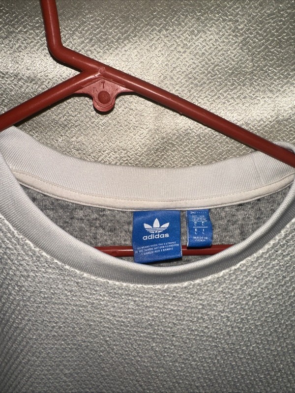 Adidas Mesh Bond Side Snap Top Size Large *light Staining Thick Knit Material gallery
