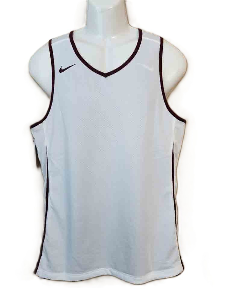 Nike Burgundy to White Reversible Tank Top Men's Size Small gallery