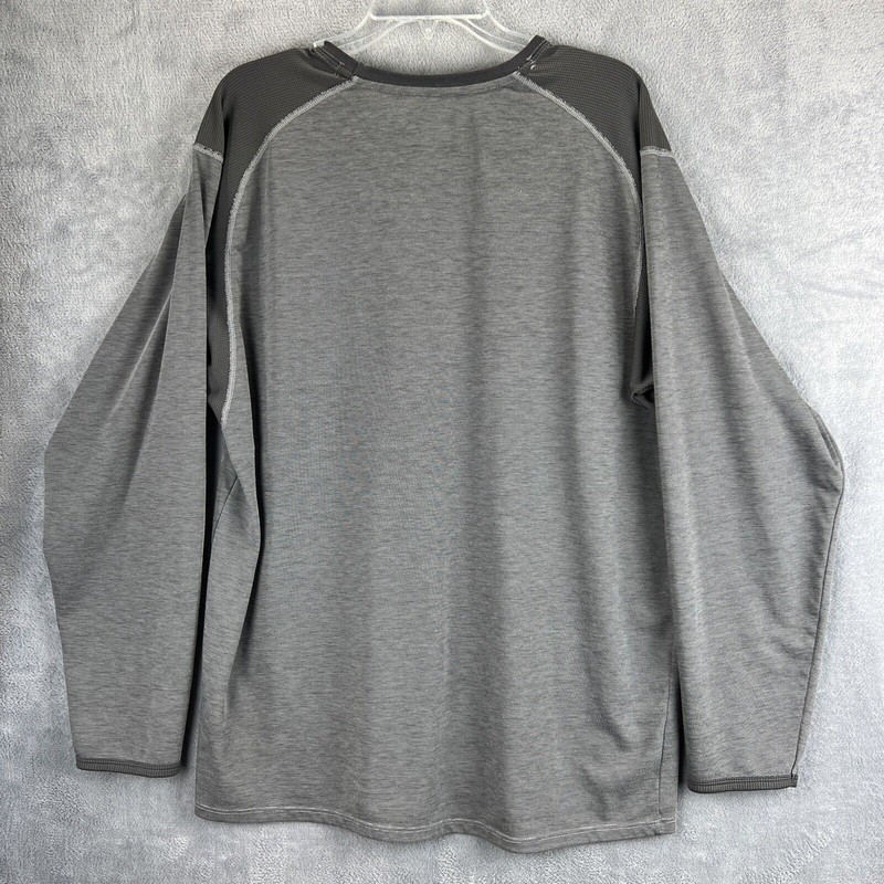 North Face Shirt Adult Extra Large Gray Performance Long Sleeve Pullover 47" gallery