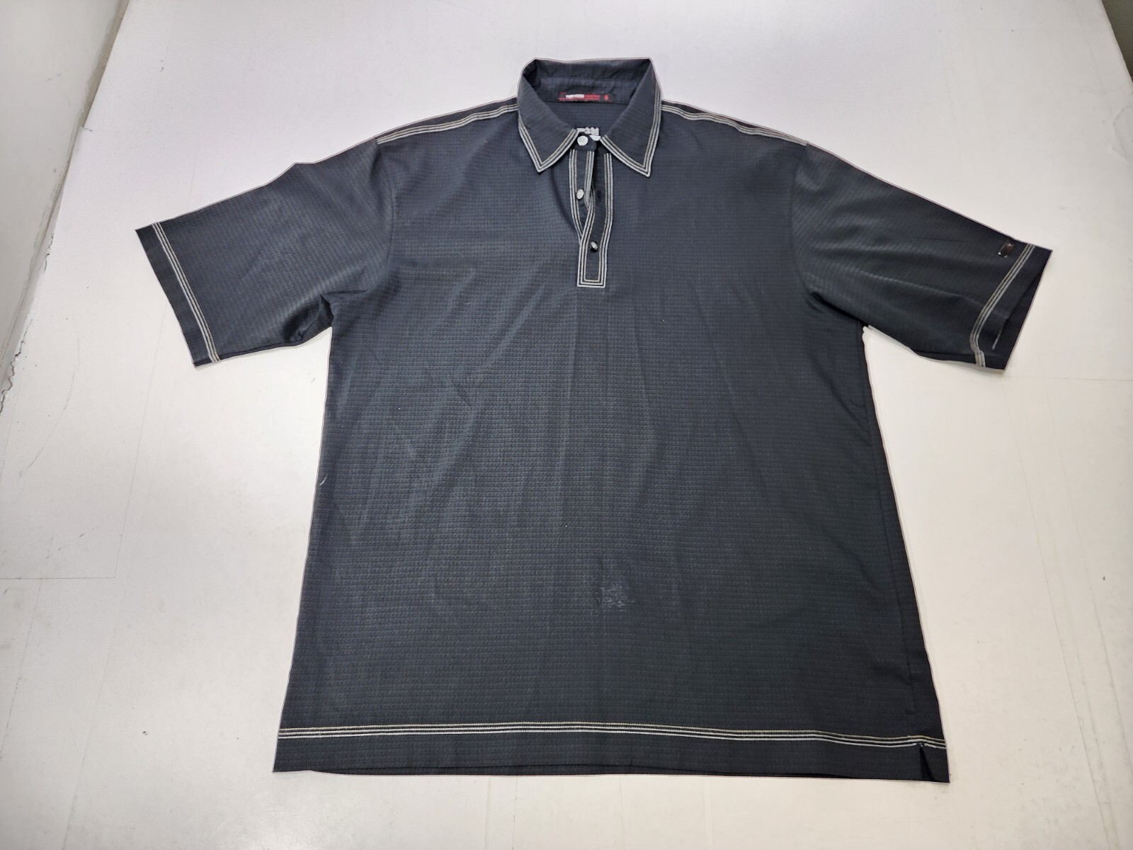 Nike Dri Fit Tiger Woods Collection Men Short Sleeve Collared Golf Shirt Black M gallery
