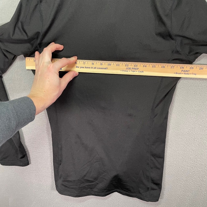Reebok Quarter Zip Mens Medium Black Athletic Thumbhole Performance Jacket gallery