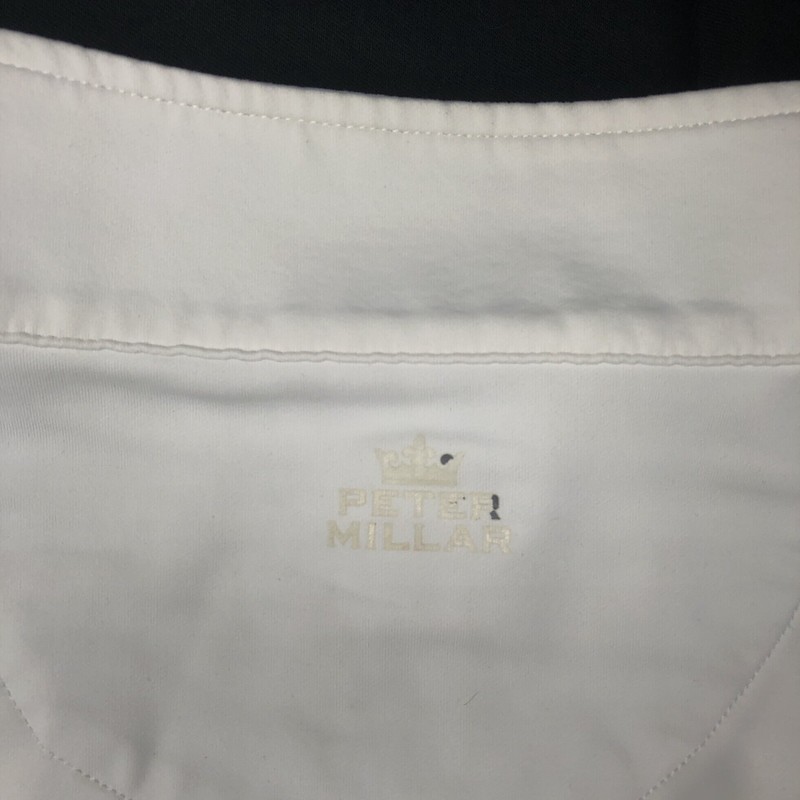 Peter Millar White Perth Stretch Loop Terry Quarter Zip Pullover MC0EK40 XXL 2XL gallery